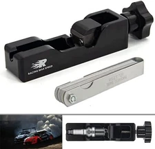 Universal Black Spark Plug Gap Tool For 10/12/14/16MM & Blades Feeler