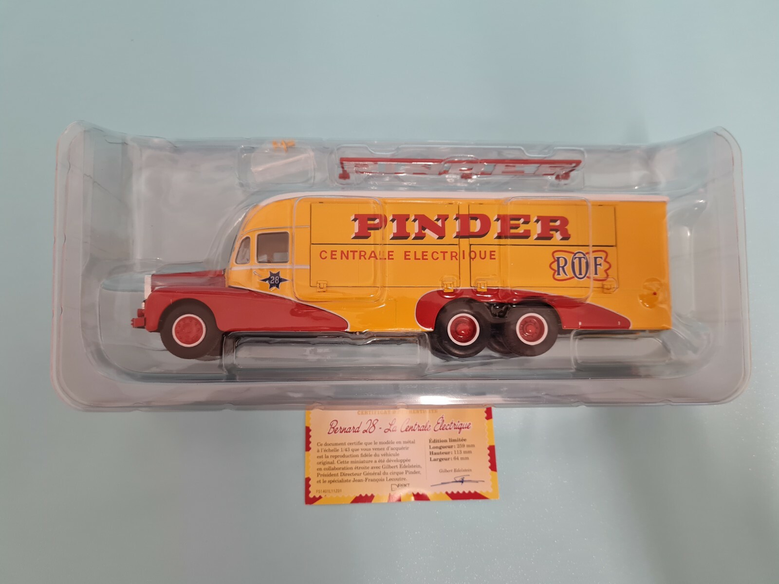 Pinder Circus Bernard 28 Electrical Truck 143 1/43 Diecast Model 1951 eBay