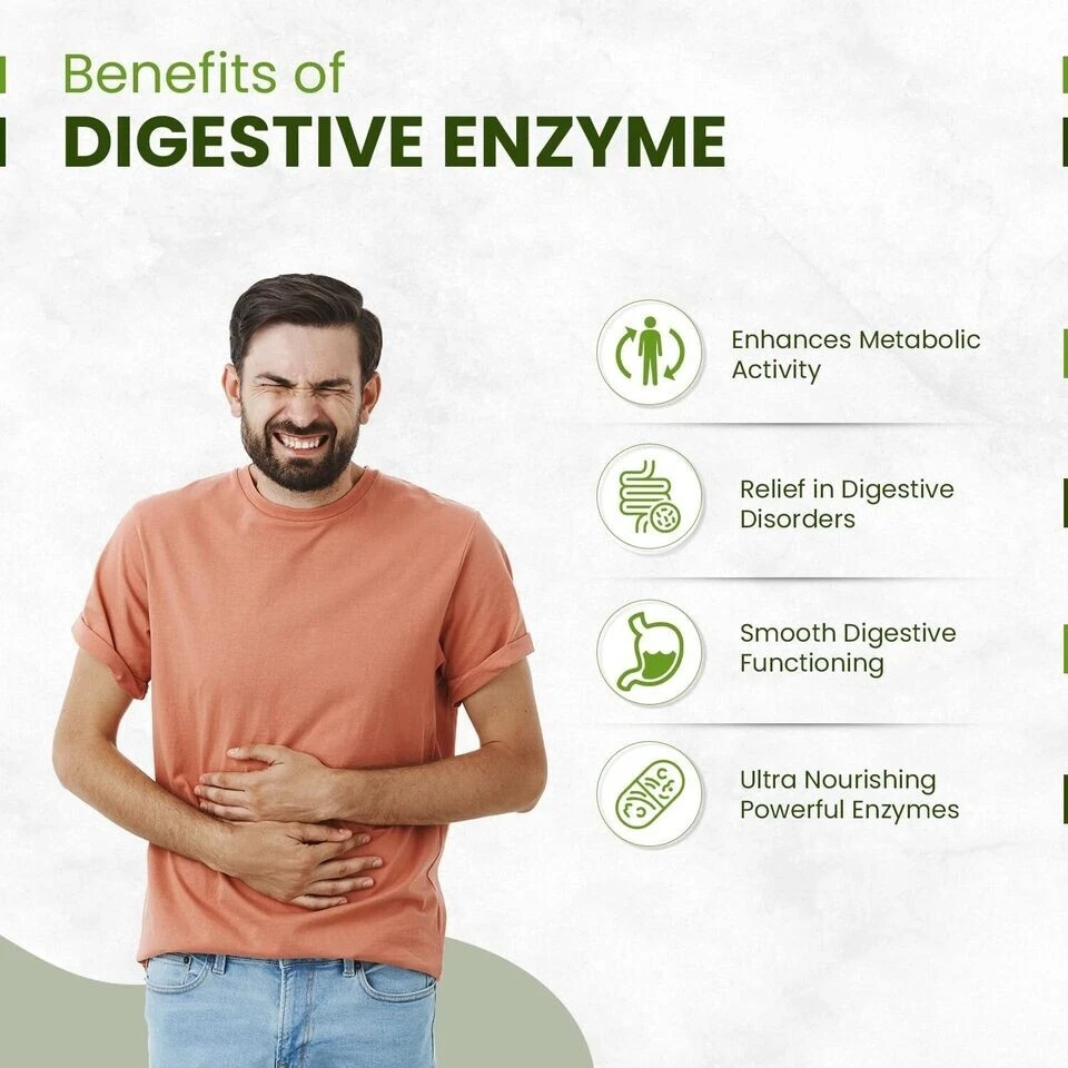 Himalayan Organics Digestive Enzyme with Bromelain & Papain Supplement 90tablets - Image 4 of 4