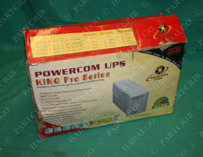 Powercom UPS KIN-625AP Emergency Power Protection Battery Backup Computer NEW