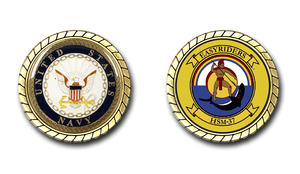 HSM-37 Easyriders US Navy Challenge Coin Officially Licensed US Navy