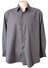 Van Heusen Dress Shirt Mens Adult XL 17-17.5 Long Sleeve Button Up Collar Pocket