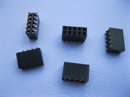 30 Stck. SMD SMT 2,54 mm 2x5 10 Pin Buchse Pin Header zweireihiger Streifen vergoldet - Bild 2 von 4