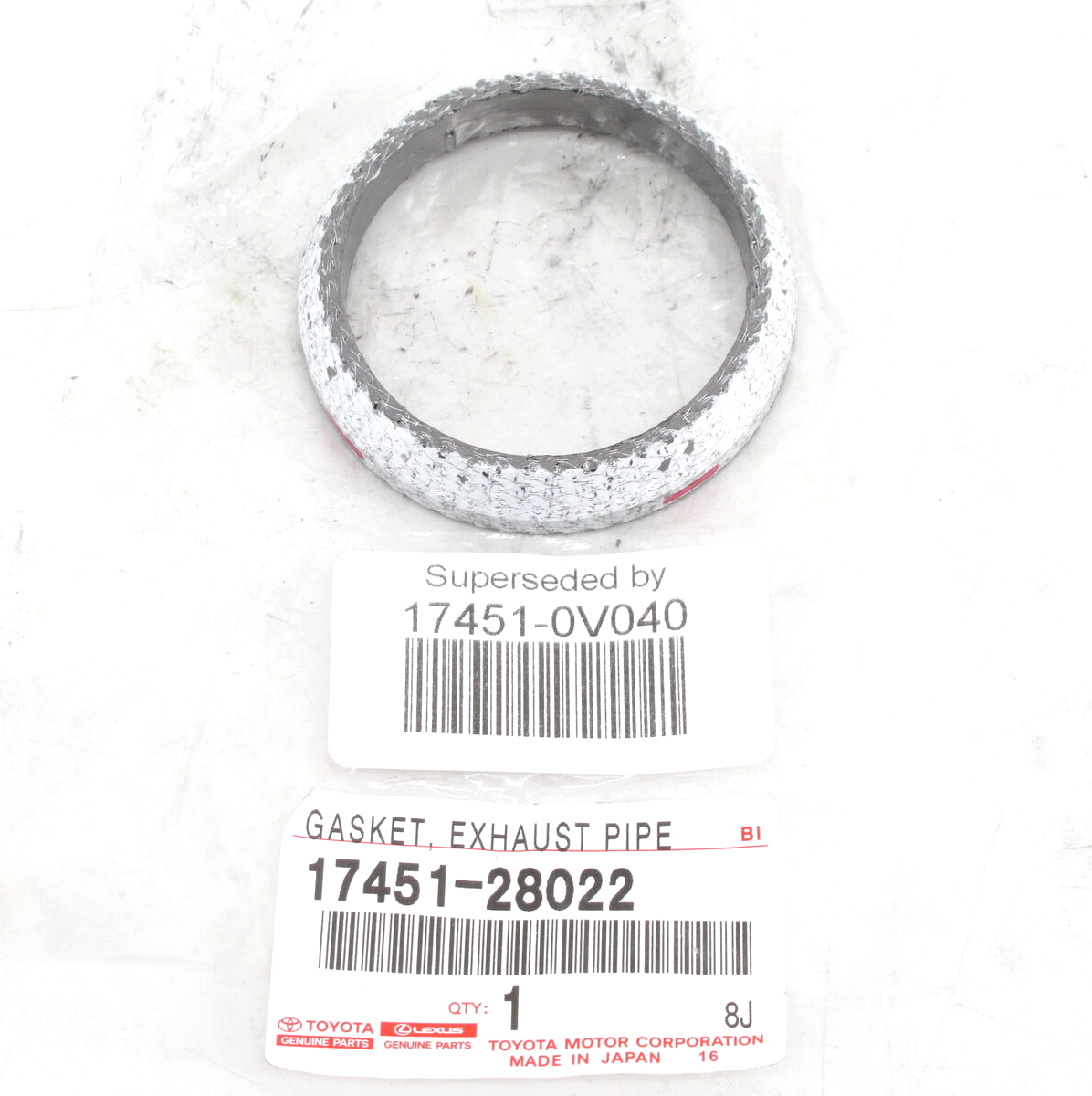 Genuine OEM Toyota 17451-0V040 Exhaust Pipe Converter Gasket | eBay