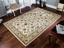 SMALL - EXTRA LARGE TRADITIONAL ELEGANT CLASSIC KENDRA THICK RUG, RUNNER, CIRCLE