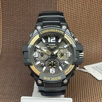 Casio MCW-100H-9A2 Youth Series Analog Chronograph Schwarz Resin Herren Sportuhr