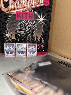 KITH Treats Champions Tee Sz Large With Trading Cards Brand New | eBay