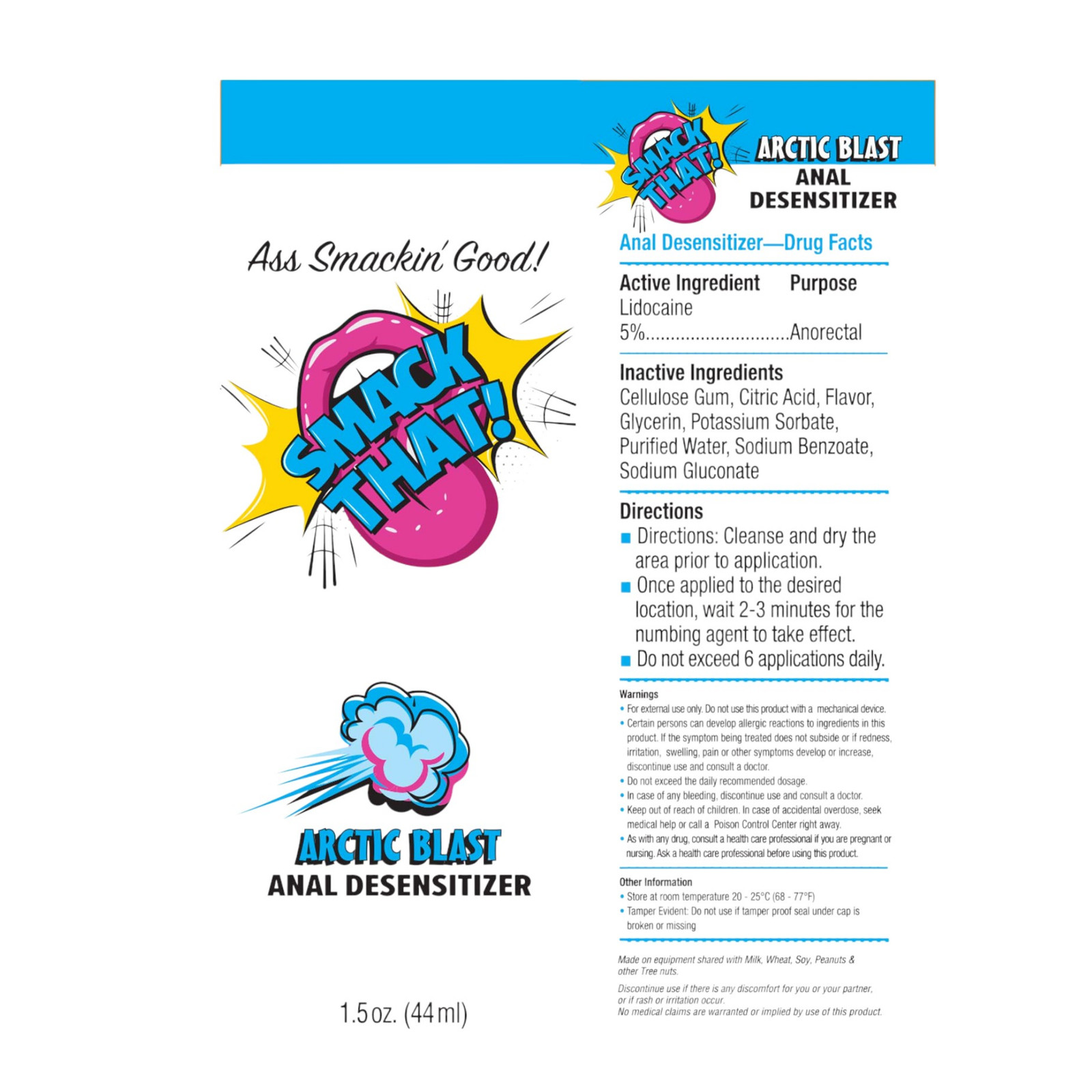 Numbing Anal Desensitizer Flavored Backdoor Sexual Enhancer Ass Relaxer 1.5oz