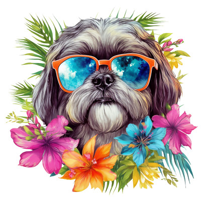 Shih Tzu Auto Aufkleber Hunde Sticker