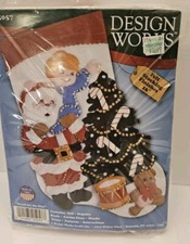 Design Works Felt Stocking Kit 5057 Santa Reach for the Star New Sealed