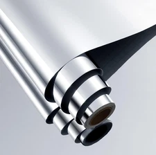 24"X197" Large Flexible Self Adhesive Mirror Stickers for Walls Mirror Decor Sti