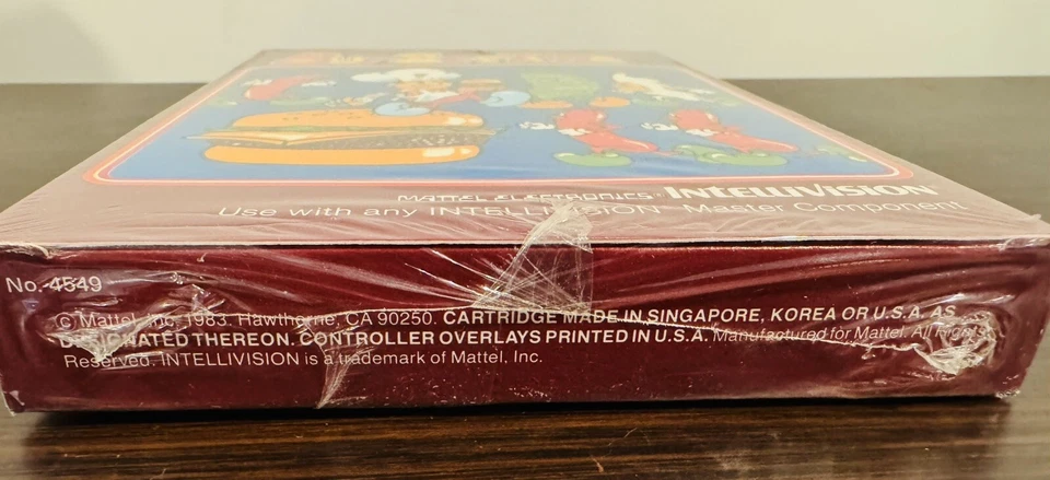 Burgertime Intellivision Mattel Electronics No. 4549 VTG Video Games SEALED!!! - Image 4 of 4