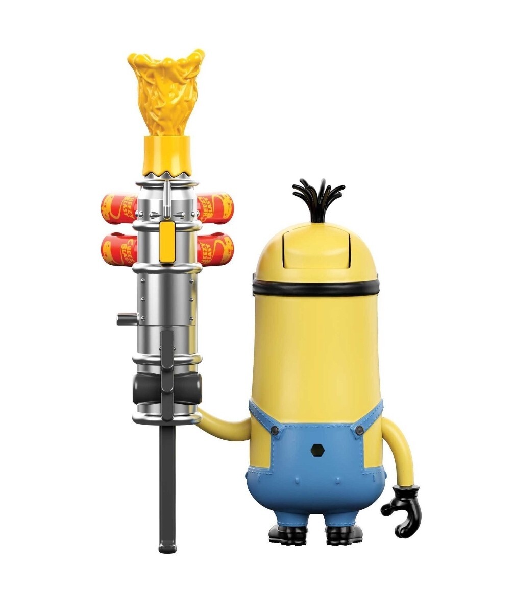 MINIONS CHEESE BLASTER KEVIN FIGURE, THE RISE OF GRU, MATTEL