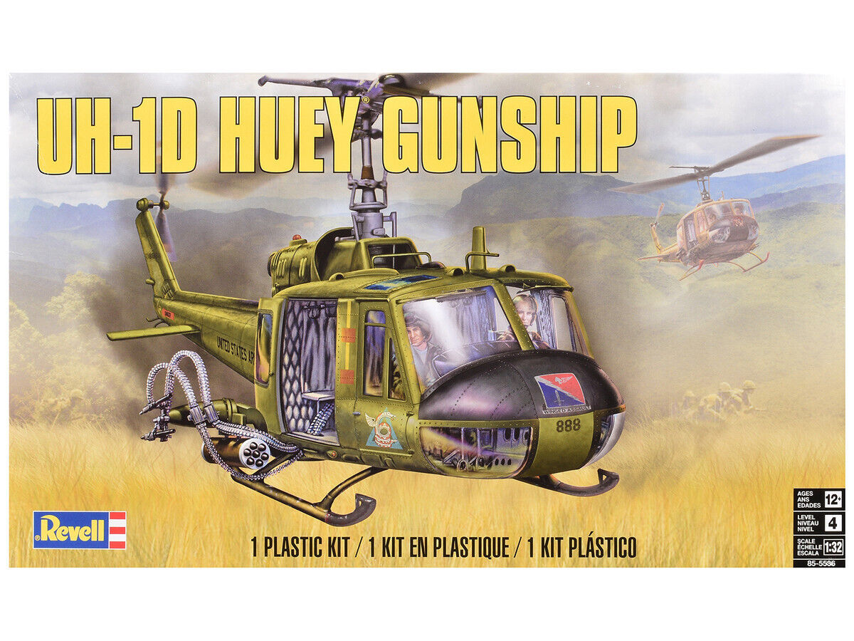 アメリカレベル 1/32 UH-1D ヒューイ ガンシップ プラモデル Amazon.com: Revell UH-1D Huey Gunship Model Kit : Arts