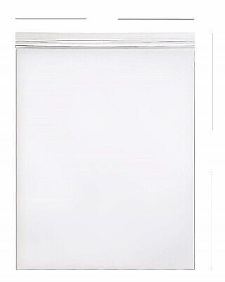 100 8x10 Clear Plastic Zipper Poly Locking Reclosable Bags 2 MiL