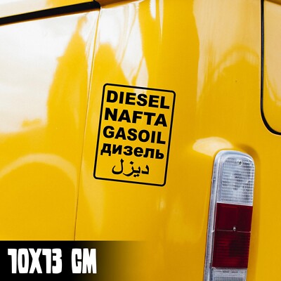 AUTO AUFKLEBER ''DIESEL NAFTA'' 10X13CM GASOIL JDM TUNING FUN STICKER  #0283