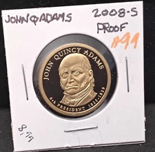 2008-S PROOF JOHN Q. ADAMS PRESIDENTIAL DOLLAR -  A99