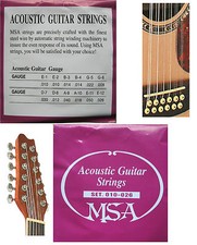 WESTERNGITARRENSAITEN, SAITEN ^^^ FÜR 12-SAITIGE ^^^ AKUSTIK GITARRE, 010 - 026