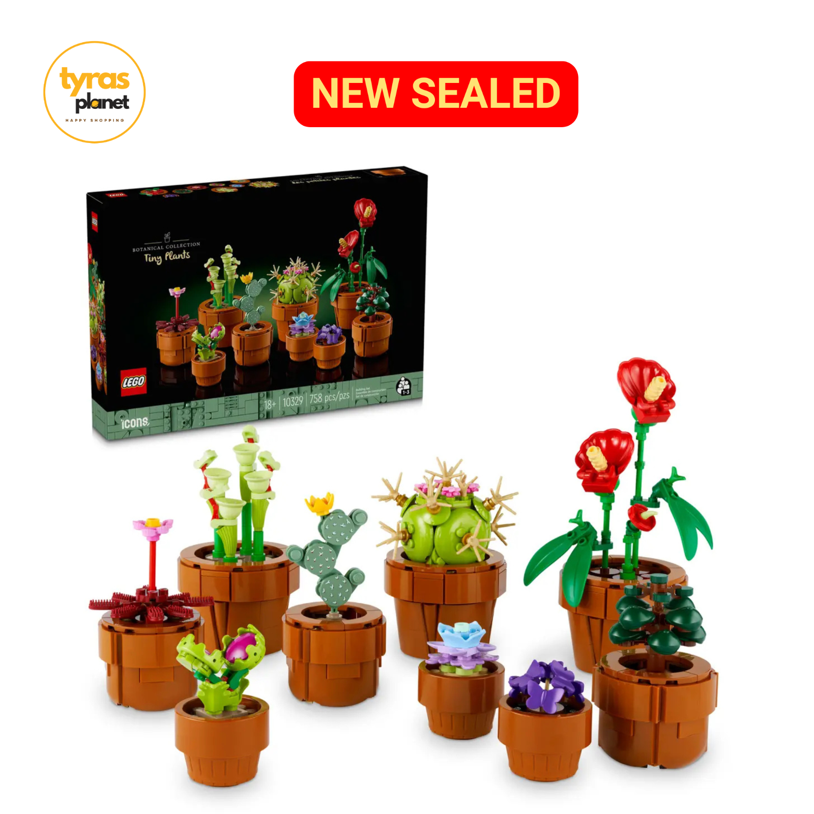 LEGO 10329 Tiny Plants Botanical Building Kit New Sealed