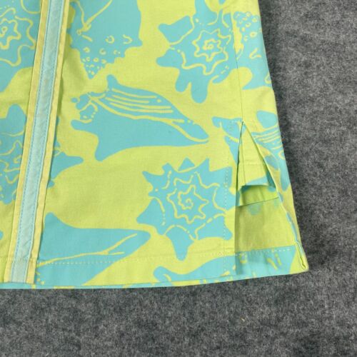 Lilly Pulitzer Skirt Womens 4 Green AOP Beach Cotton Blend Golf Zip Up Casual - Picture 2 of 10