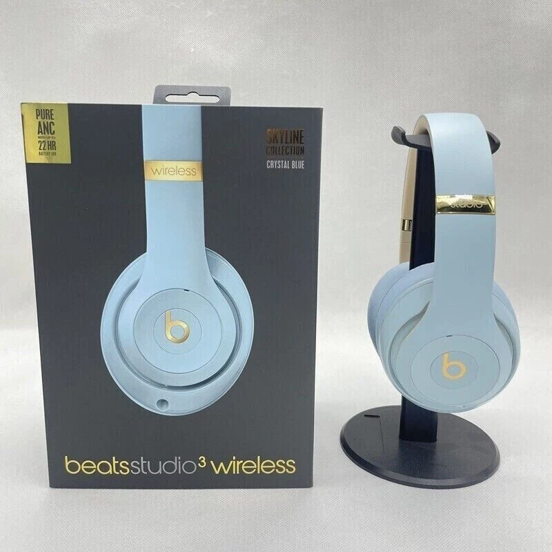 Ice Blue Beats by Dr. Dre Studio3 Wireless Bluetooth Kopfhörer Neu und versiegelt - Bild 3 von 4