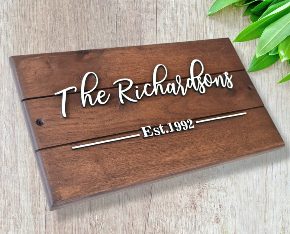 Family Last Name Sign for Personalized Wedding Gift - Pallet Sign Style home - Image 2 of 4