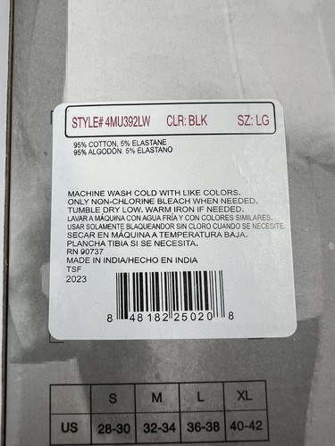 Calzoncillos boxer Levi’s 8 pares rendimiento (paquete de polietileno - paquete de algodón) Levis para hombre talla L - Imagen 6 de 8