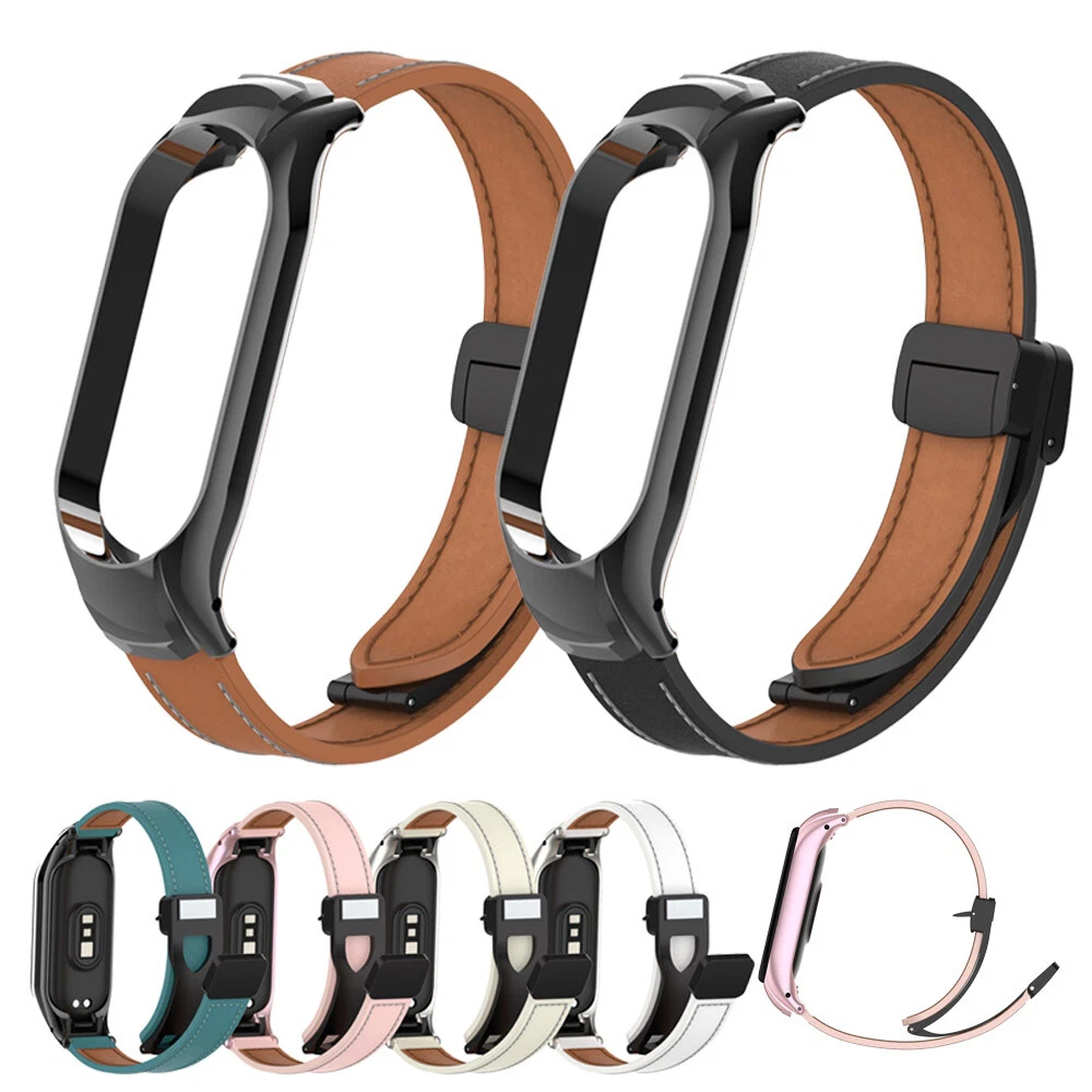 Mi band 3 leather strap sale
