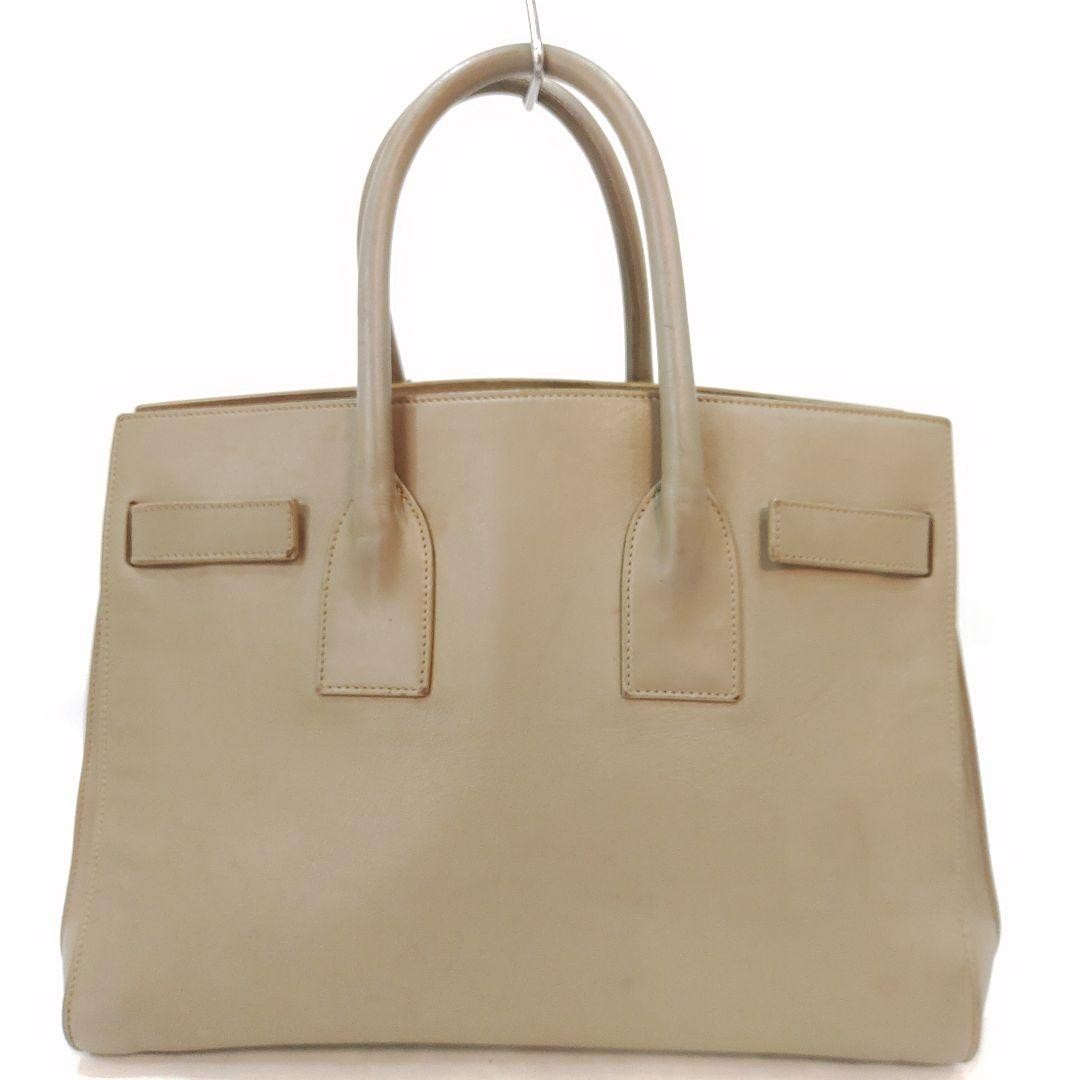 Borsa a mano Saint Laurent SAC De Jour 2 vie tracolla pelle beige larghezza: 32 cm