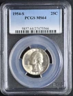 1954S Washington Quarter PCGS MS64