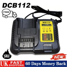 NEW For DeWalt DCB112 FOR 10.8V/12V/14.4V/18Volt  Battery Charger high speed UK