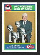 1990 Swell Football Greats #35 Art Rooney, Pittsburgh Steelers