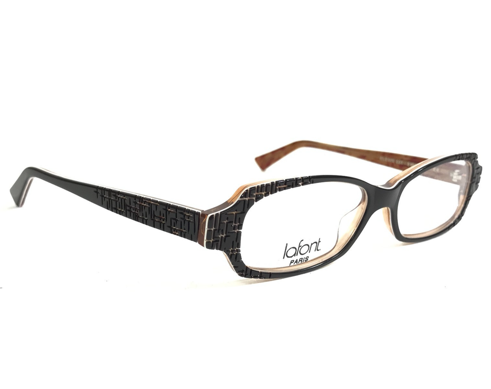 Jean Lafont Eyeglasses Frames ELEGIE 537 Brown Orange Red Cat Eye 51-14 ...