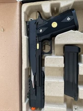 Airsoft WE Hi-Capa Dragon 7 Green Gas Blow black Pistol