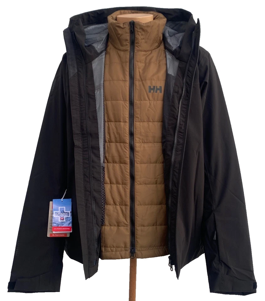 Men's Helly Hansen Swift 3-in-1 Jacket BLACK $390, Size: XL - Image 3 of 4