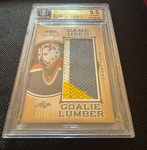 GRANT FUHR 2017-18 Leaf Lumber Kings Game-Used Goalie Lumber #11/18 Beckett 9.5