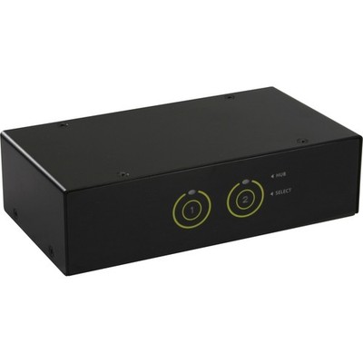 InLine  KVM Desktop Switch, 2-fach, HDMI, USB 3.0 Hub, mit Audio
