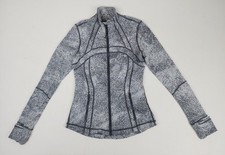 Lululemon Define Jacket Luon Spray Jacquard White Black Size 8