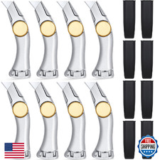 Leriton 8-Pcs Heavy Duty Utility Knife Set: Vinyl, Drywall, Roofing, Carpet