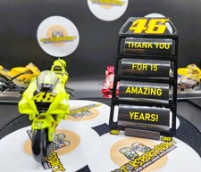 Rossi Moto-GP Rider bike Grazie Vale opera d'arte Biker regalo 1:18