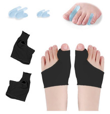 Bunion Corrector Sleeve Socks with Big Toe Separators and Pinky Separators Small