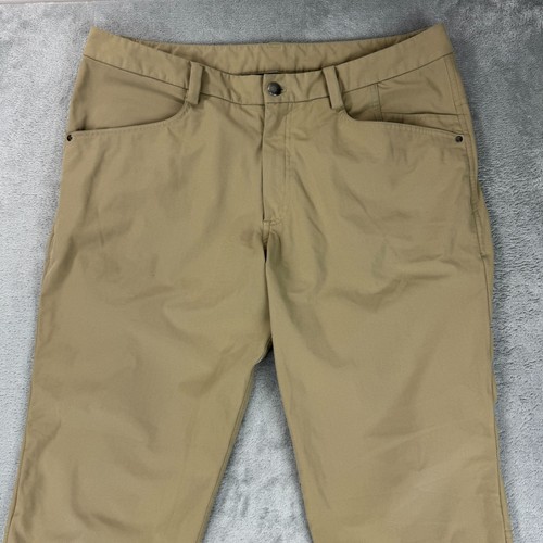Lululemon Commission Pant ABC 6-Pocket Chino Pants Tan Travel Office Commute 36 - Picture 4 of 14