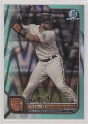 2022 Bowman Chrome Aqua RayWave Refractor 89/199 Joey Bart #65 h3c