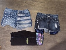 Justice Girls Lot Of 3 All Size 10 Shorts