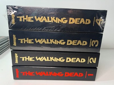 The Walking Dead Hardcover Compendium 1 2 3 4 RED GOLD FOIL