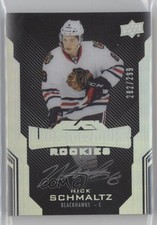 2016-17 UD Black Lustrous Rookies Signatures 282/299 Nick Schmaltz #52 Auto 0c3