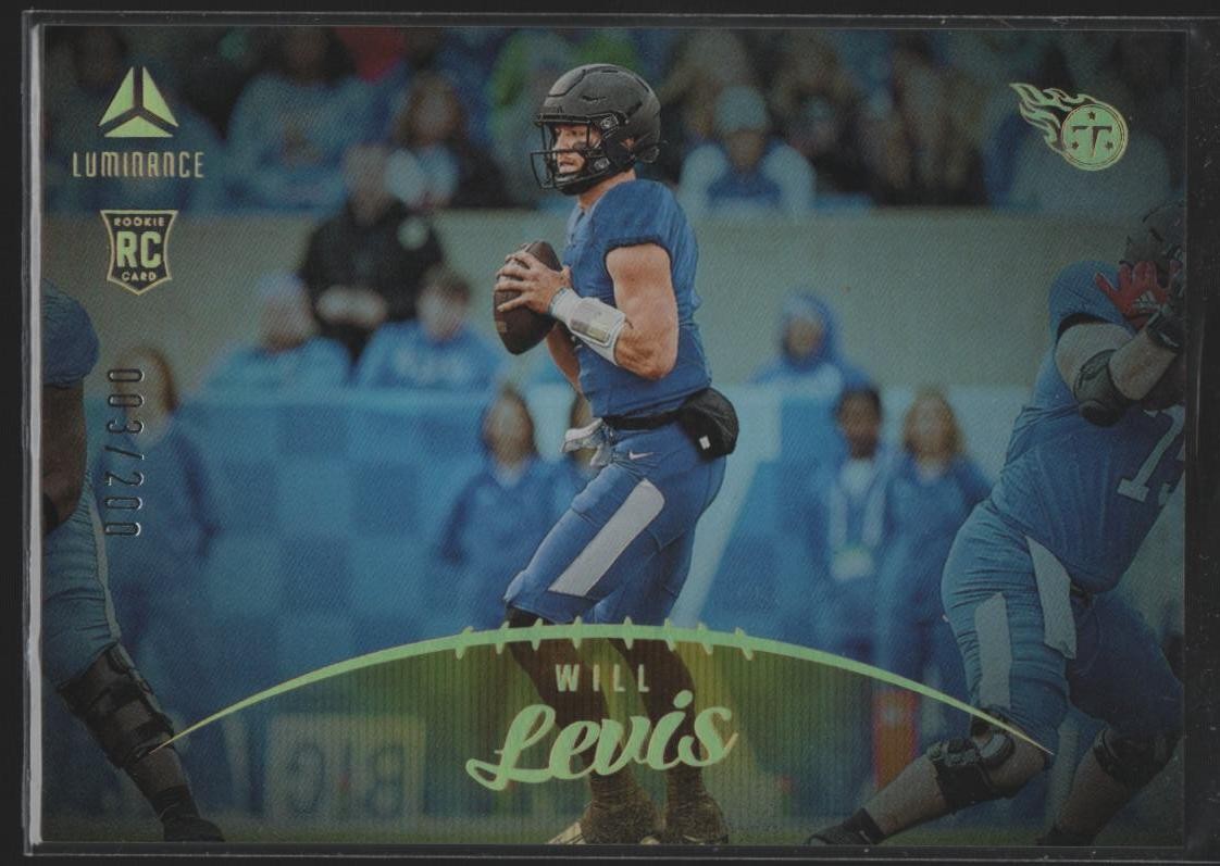 2023 Panini Luminance Will Levis RC Gold #198 #/200 Titans