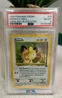 2000 POKEMON PROMO BLACK STAR GAME BOY #10 MEOWTH-HOLO PSA 8