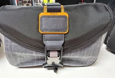 NEW Tumi ALPHA BRAVO COMPASS Flap Crossbody Bag - STEEL - BLACK - ORANGE ❗️