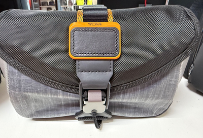 NEW Tumi ALPHA BRAVO COMPASS Flap Crossbody Bag - STEEL - BLACK